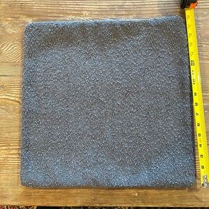 Gray Woven zippered pillow case 17 x 17” quantity 1